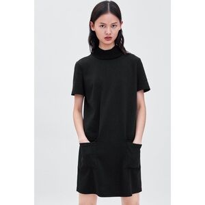 [Zara] Classic Black Turtleneck Dress